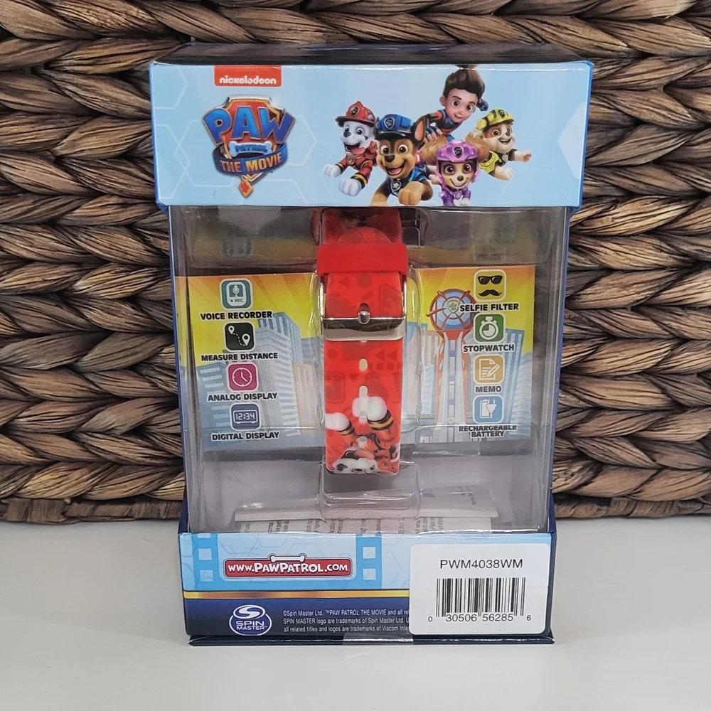Nickelodeon Paw Patrol NIB Kids Red Touch Screen Interactive Smart Watch 42mm 3+